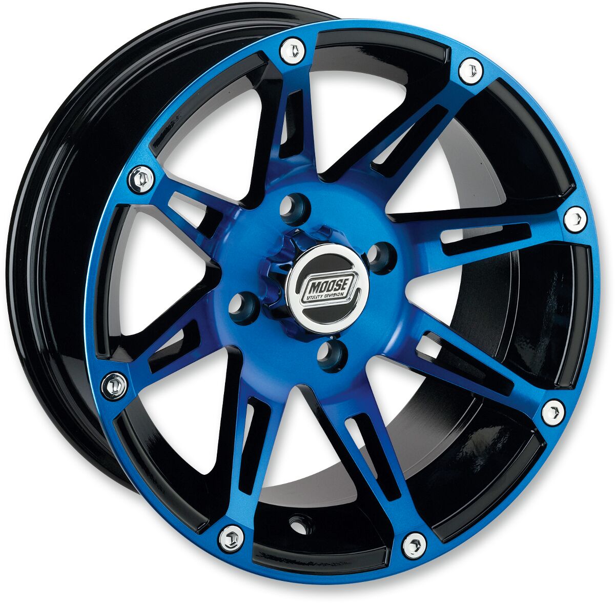 Moose Offroad Four Wheel Wheel 387 Bu 12 X7 4/1364+3 WHEEL-ATV-BILLET-CAST-FORGED Moose Offroad Four Wheel
