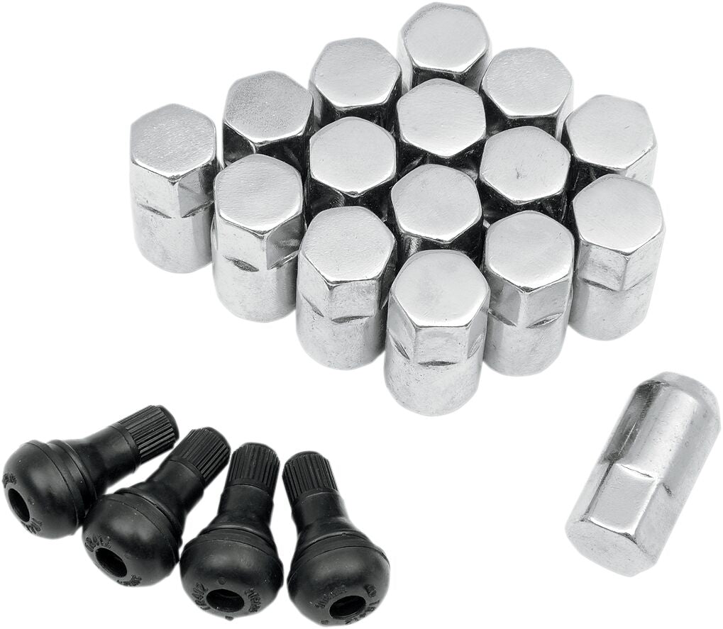 Moose Offroad Four Wheel Lug Nut 3/8 Chrome 16 Pk Wheel Lug Nuts & Parts Moose Offroad Four Wheel