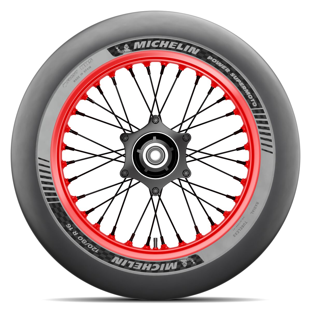 Michelin Tire Power Supermoto B Front 120/75 R16.5 Tl Nhs Front Tire Michelin