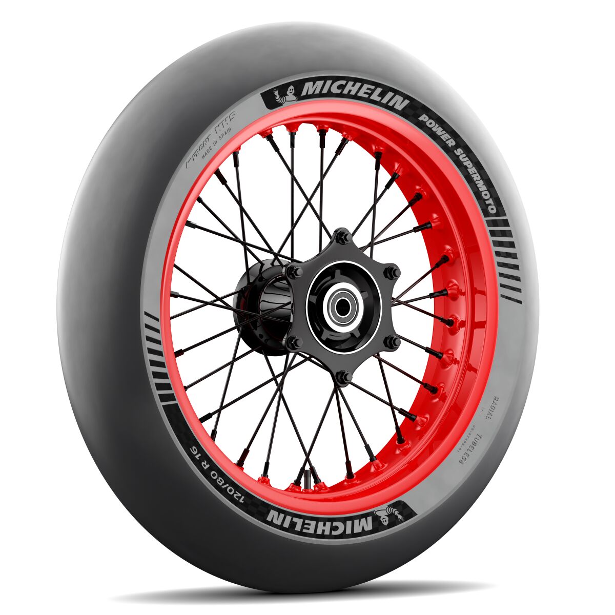 Michelin Tire Power Supermoto B Front 120/75 R16.5 Tl Nhs Front Tire Michelin
