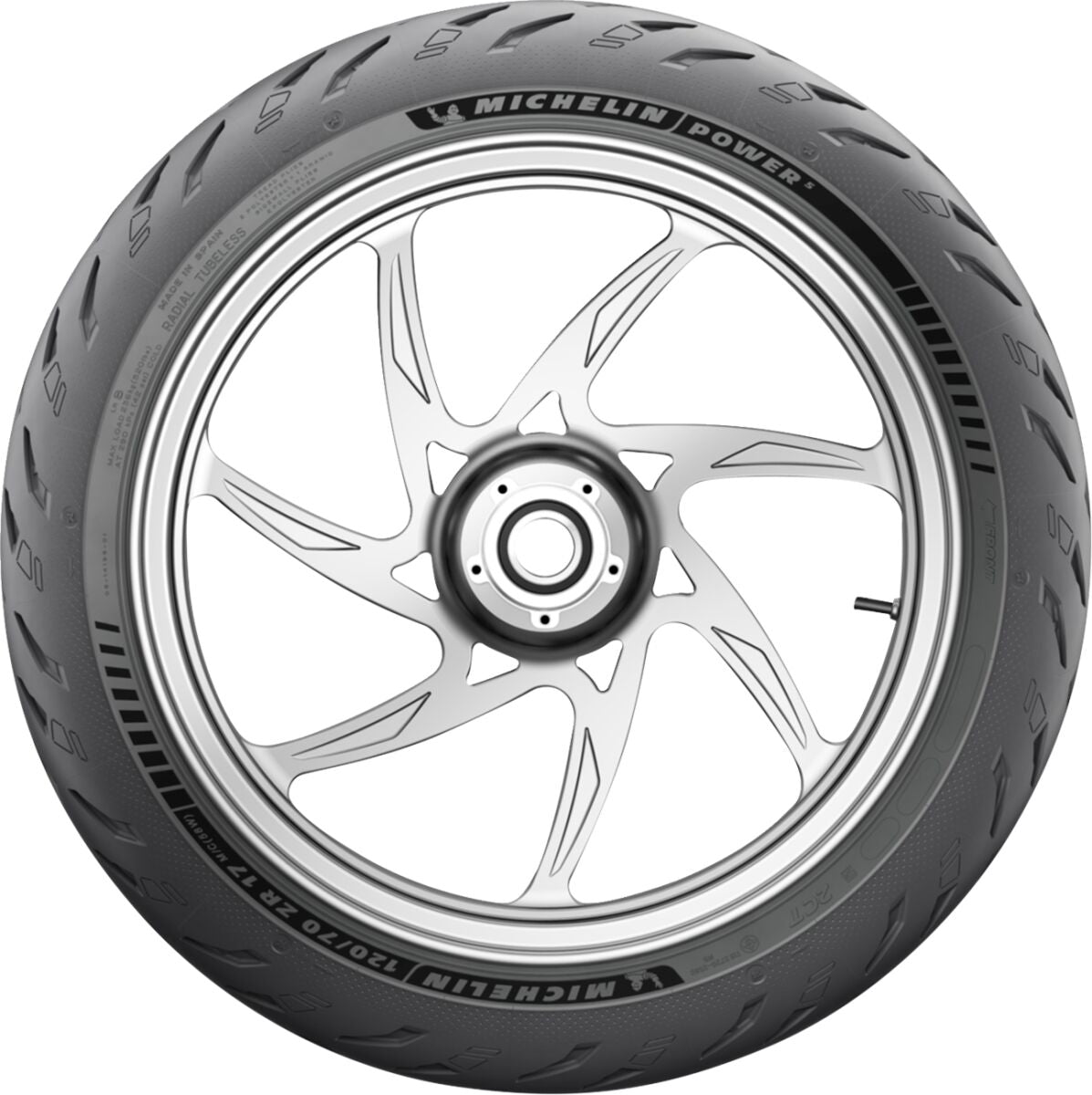 Michelin Power 5 120/70 Zr17 (58 W) Front Tire Michelin