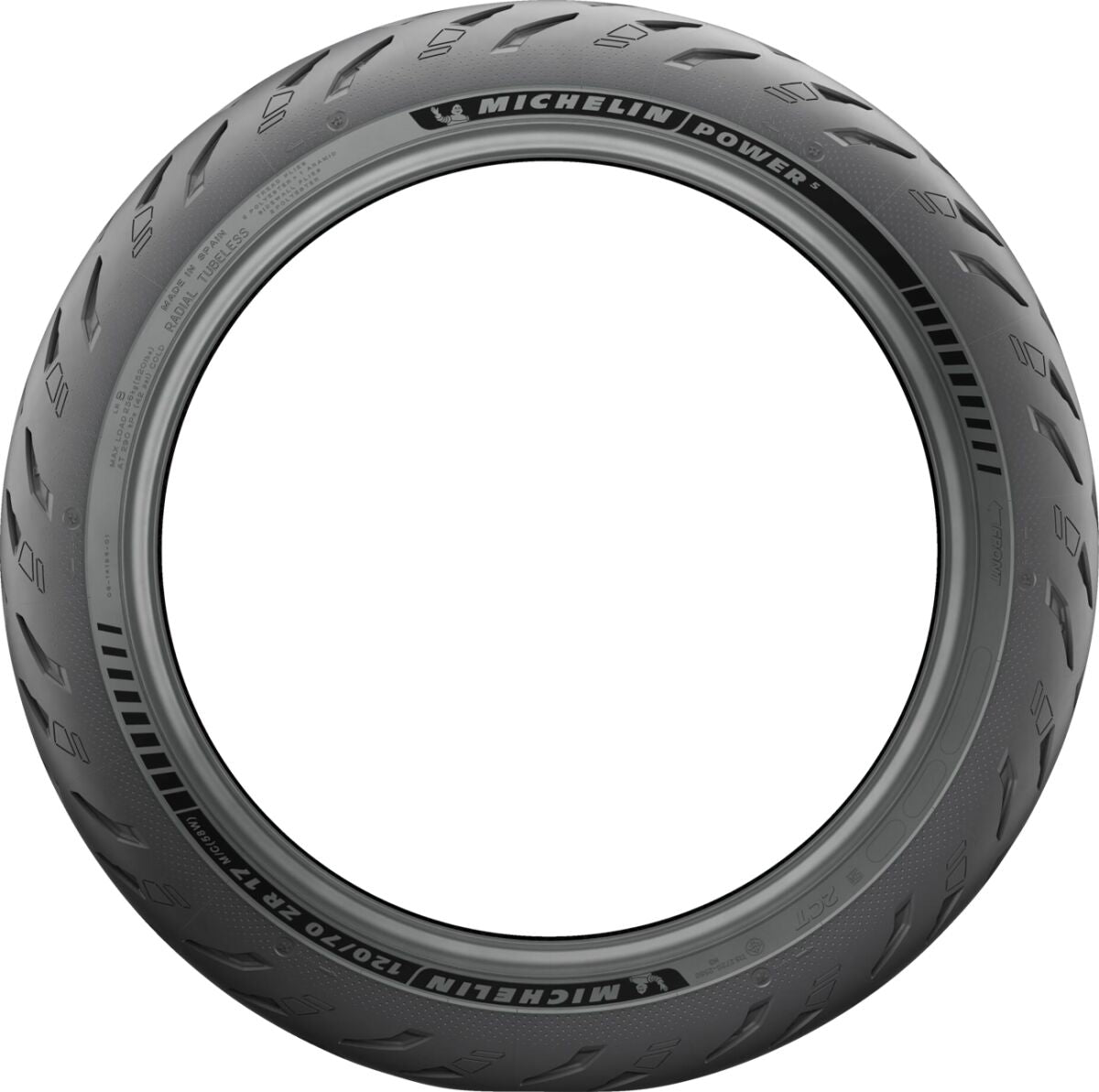 Michelin Power 5 120/70 Zr17 (58 W) Front Tire Michelin
