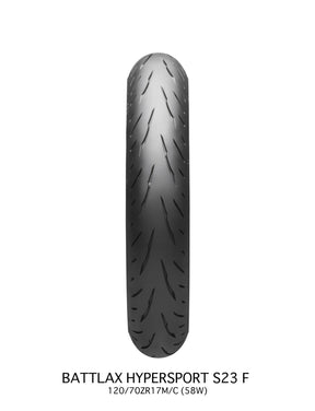 Bridgestone S23 120/70 Zr17 (58 W) Tl Front Tire Bridgestone