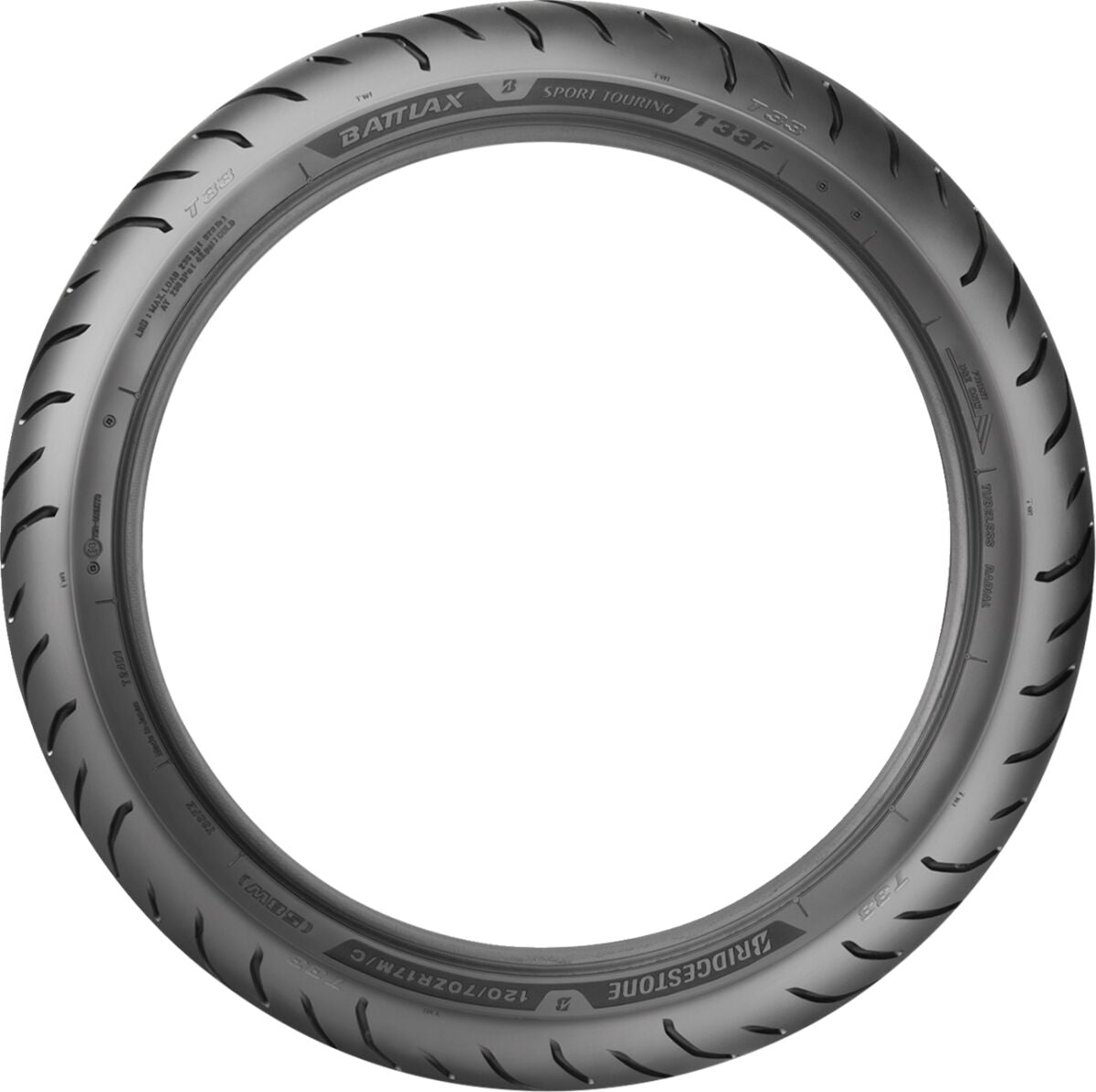 Bridgestone Tire T33 120/70 Zr18 59 W Front Tire Bridgestone