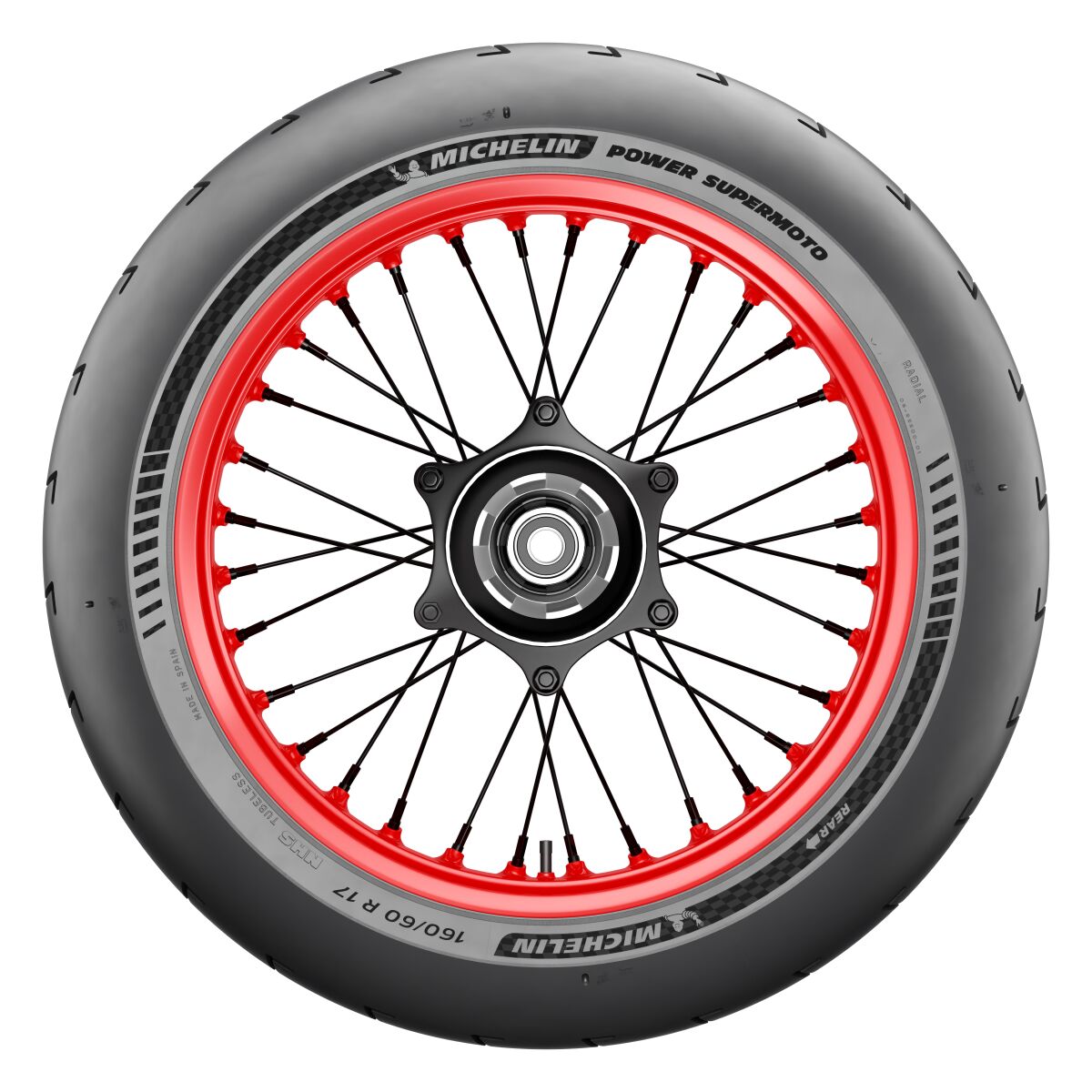 Michelin Tire Power Supermoto C Rear 160/60 R17 Tl Nhs Rear Tire Michelin