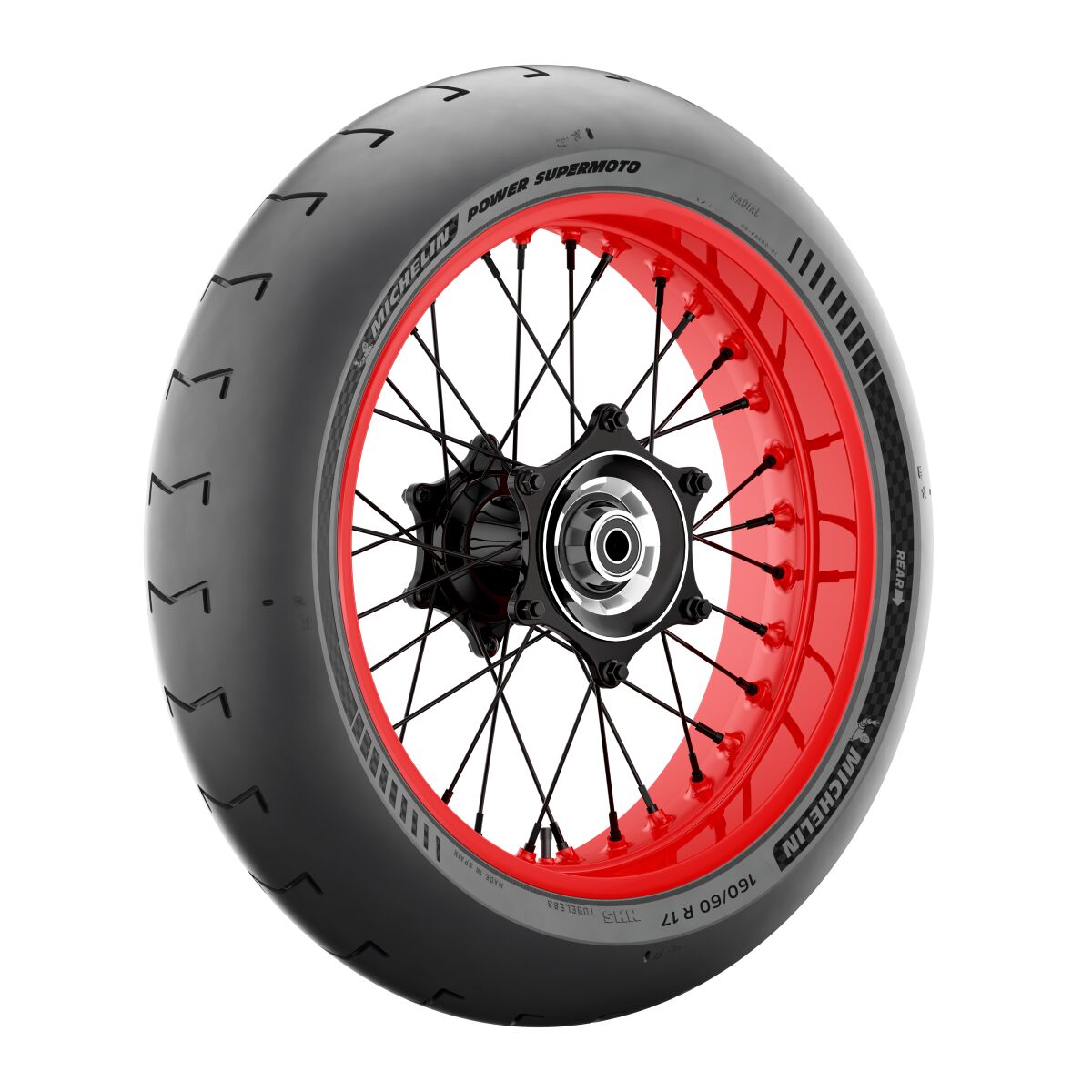 Michelin Tire Power Supermoto C Rear 160/60 R17 Tl Nhs Rear Tire Michelin