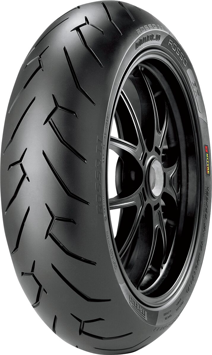 Pirelli Tire Diablo Rosso Ii Rear 180/55 Zr 17 (73 W) Tl Rear Tire Pirelli