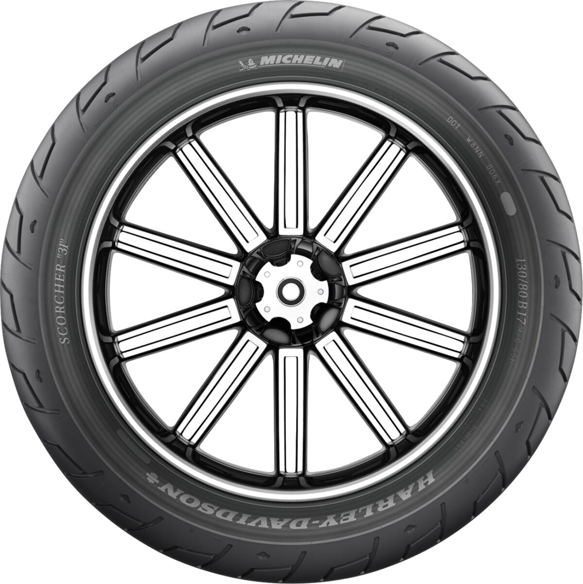 Michelin Tire Scorcher 31 Front 130/80 B17 65 H Tl Front Tire Michelin