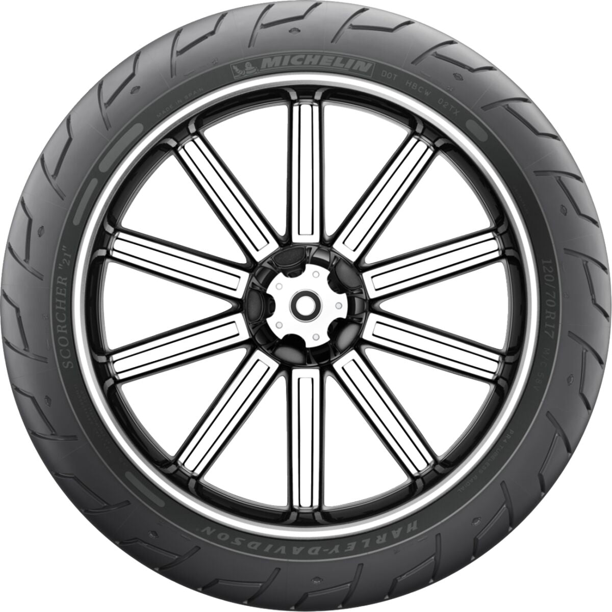 Michelin Tire Scorcher 21 Front 120/70 R17 58 V Tl Front Tire Michelin