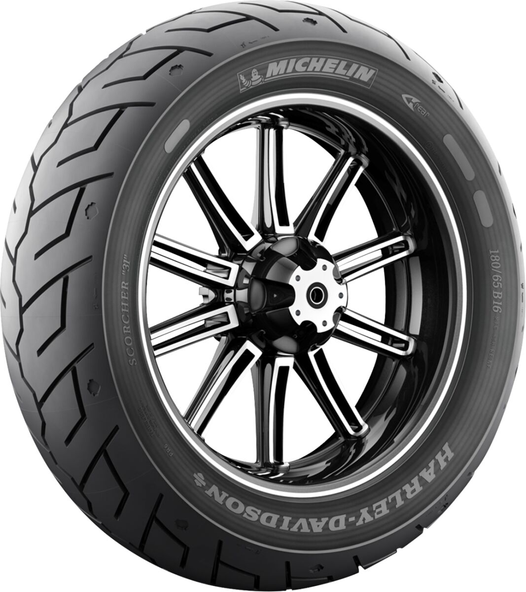 Michelin Tire Scorcher 31 Rear 160/70 B17 73 V Tl/Tt Rear Tire Michelin