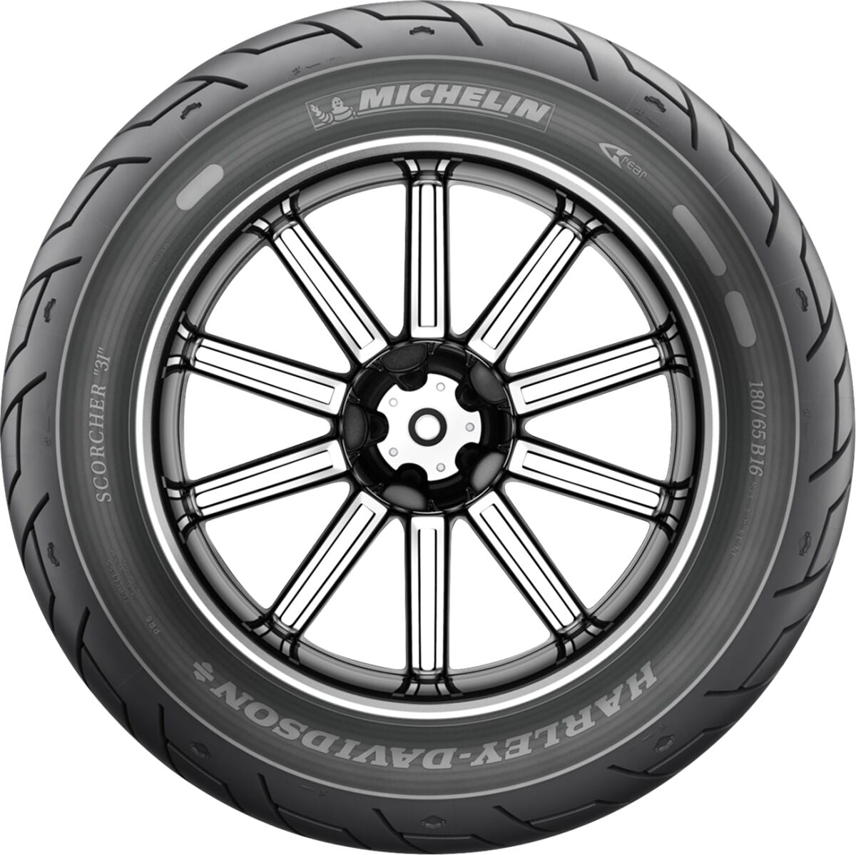 Michelin Tire Scorcher 31 Rear 180/70 B16 77 H Tl Rear Tire Michelin