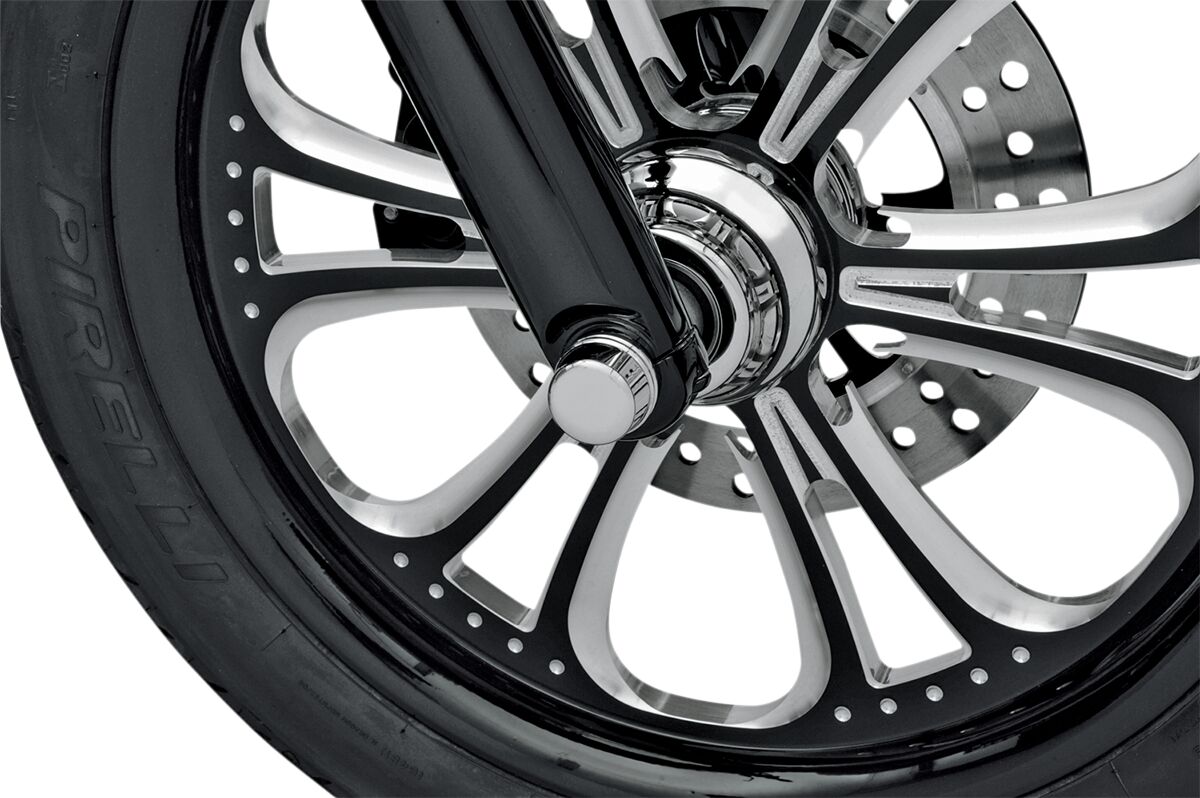 Drag Specialties Axle Cap Front Chrome Wheel Axles Drag Specialties