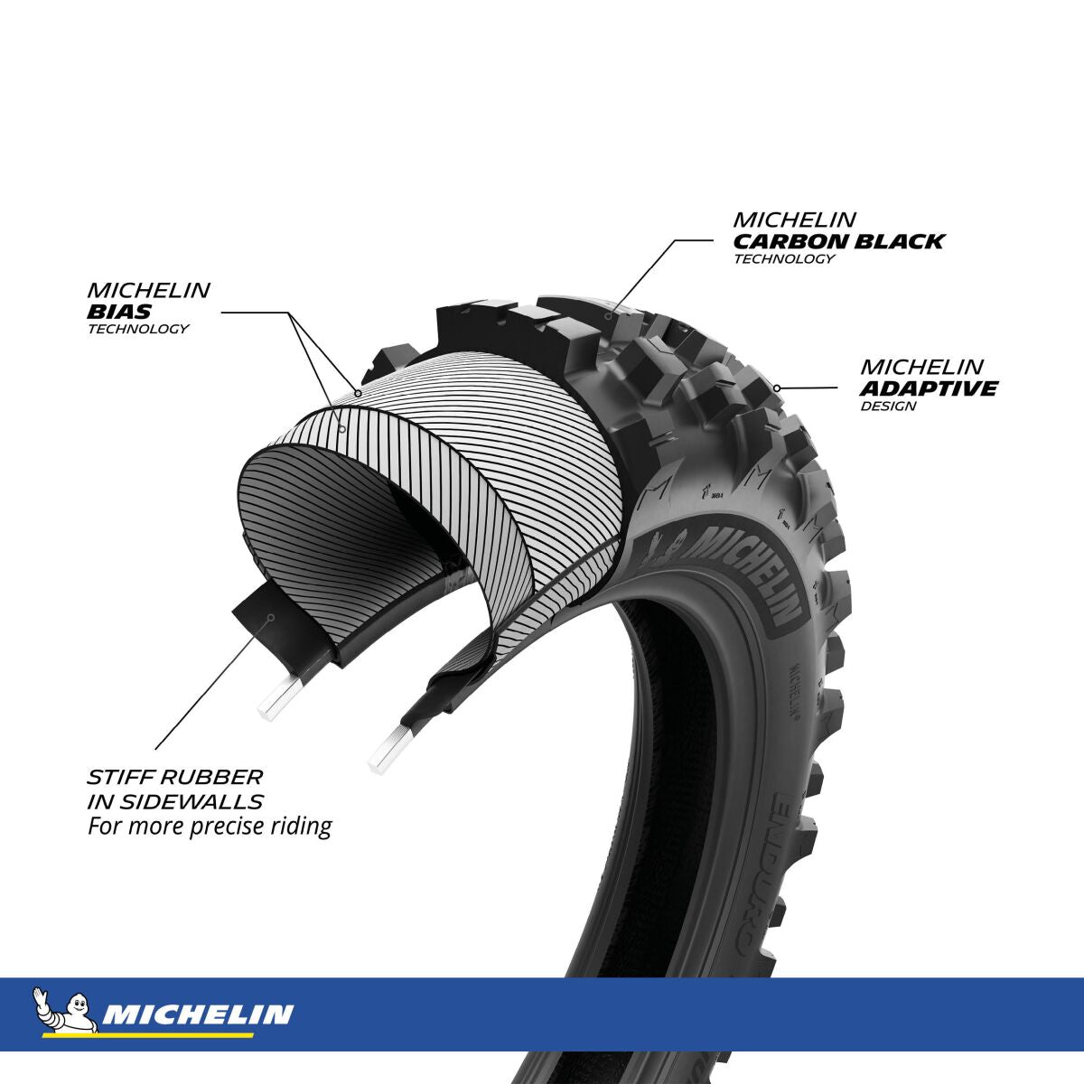Michelin Medium 2 90/100 21 M/C 57 R F Tt Front Tire Michelin