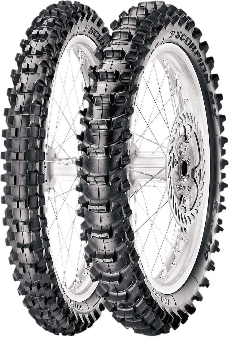 Pirelli Tire Scorpion Mx Soft 410 Rear 100/90 19 57 M Tt Nhs Rear Tire Pirelli