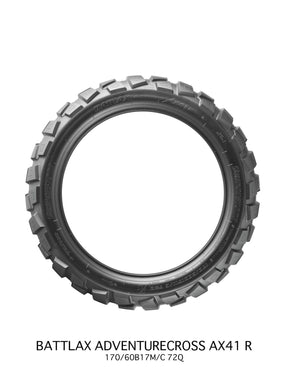 Bridgestone Ax41 R 170/60 B17 72 Q Tl Rear Tire Bridgestone