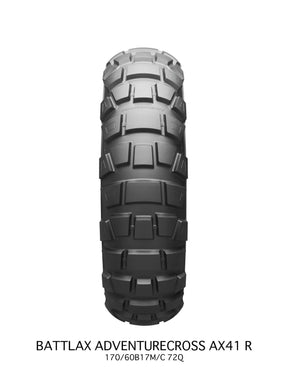 Bridgestone Ax41 R 170/60 B17 72 Q Tl Rear Tire Bridgestone