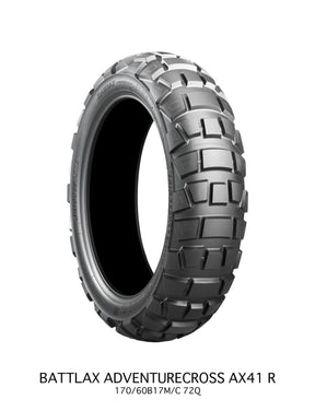 Bridgestone Ax41 R 170/60 B17 72 Q Tl Rear Tire Bridgestone