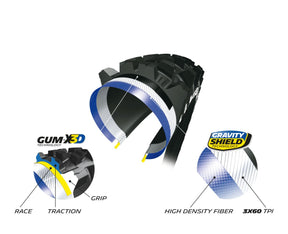 Michelin W End Gum X Comp 27.5 X2.80 Fr BICYCLE TIRE MTB Michelin