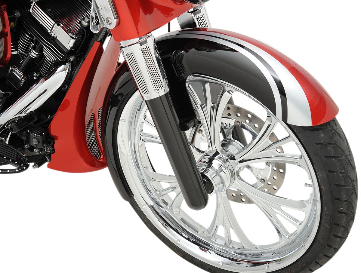 Arlen Ness Smooth "Hot Leg" Fork Legs, Black - 14+ Touring / Dual Disc Fender Rear Arlen Ness