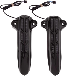 Ciro Fork Lower Leg Covers Lighted Black Fork Panels Covers Skins Ciro