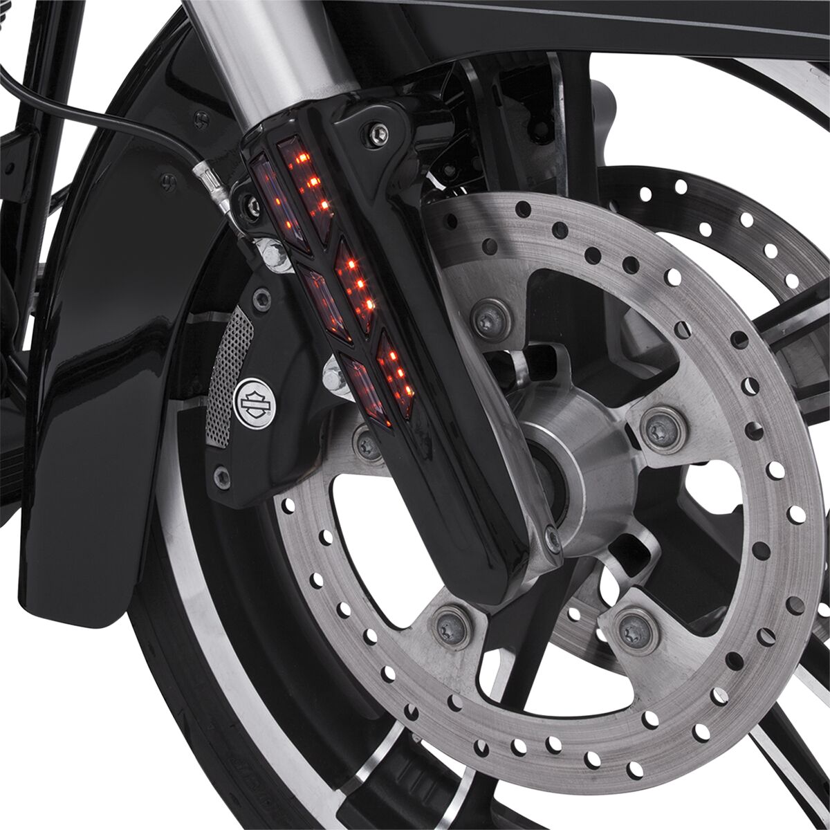 Ciro Fork Lower Leg Covers Lighted Black Fork Panels Covers Skins Ciro