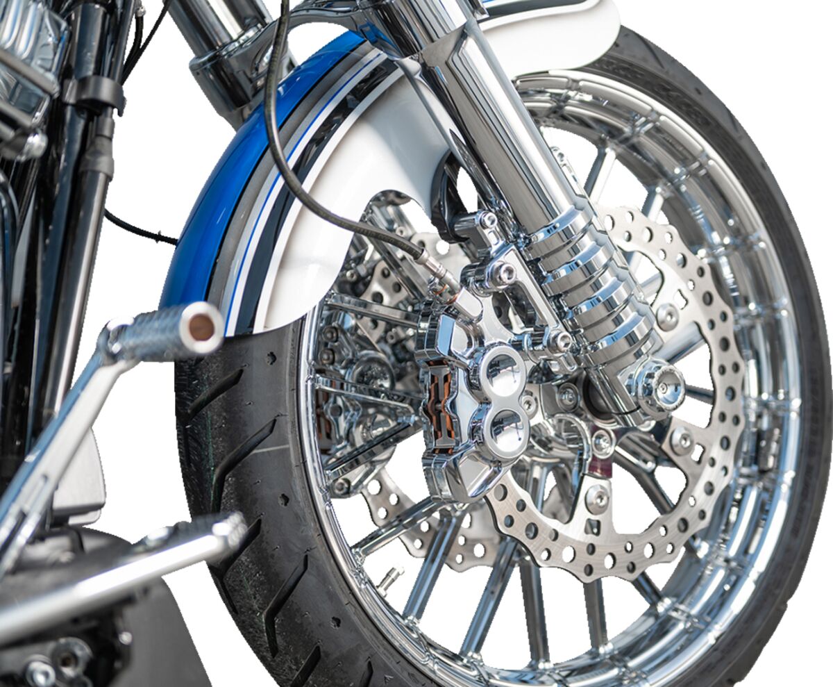 Arlen Ness Method® "No Flex" Fork Legs, Chrome - 14-23 Touring Fork Lower Legs Arlen Ness