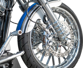 Arlen Ness Method® "No Flex" Fork Legs, Chrome - 14-23 Touring Fork Lower Legs Arlen Ness