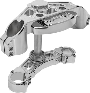 Arlen Ness Method® Drop Triple Trees, Chrome - 15+ Touring Fork Triple Trees & Kits Arlen Ness