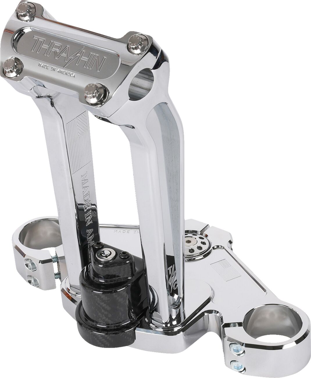 Thrashin Supply Co. Top Tree, Chrome - 24+ Touring Fork Triple Trees & Kits Thrashin Supply Co.