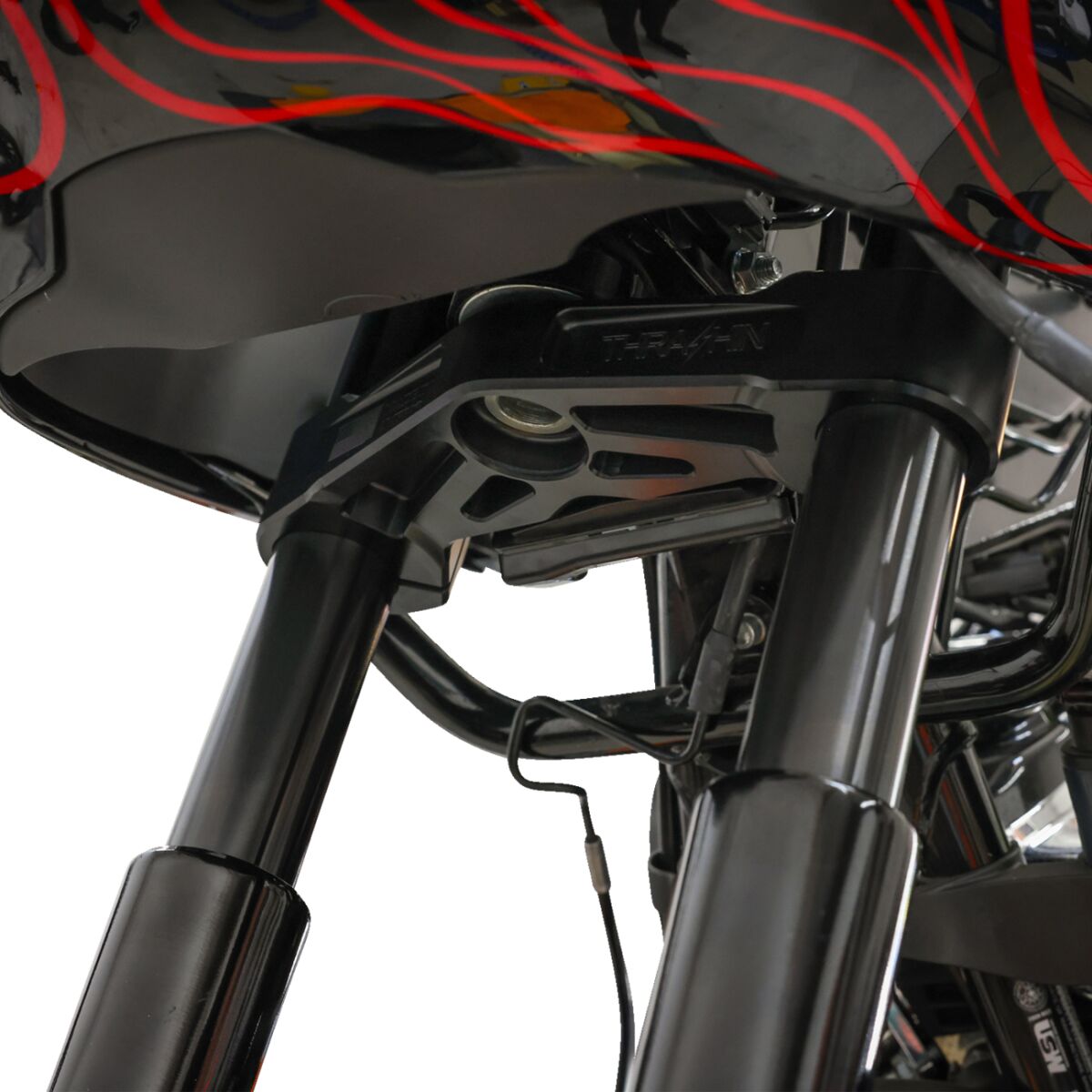 Thrashin Supply Co. Bottom Tree, Black - 24+ Touring Fork Triple Trees & Kits Thrashin Supply Co.