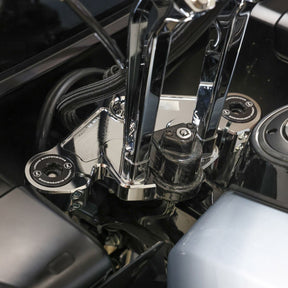 Carbon Fiber OEM Lock Cover, Gloss Twill Weave Carbon - 24+ Touring Lock Cover Thrashin Supply Co.