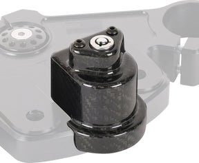Thrashin Supply Co. Carbon Fiber OEM Lock Cover, Gloss Twill Weave Carbon - 24+ Touring Fork Triple Trees & Kits Thrashin Supply Co.