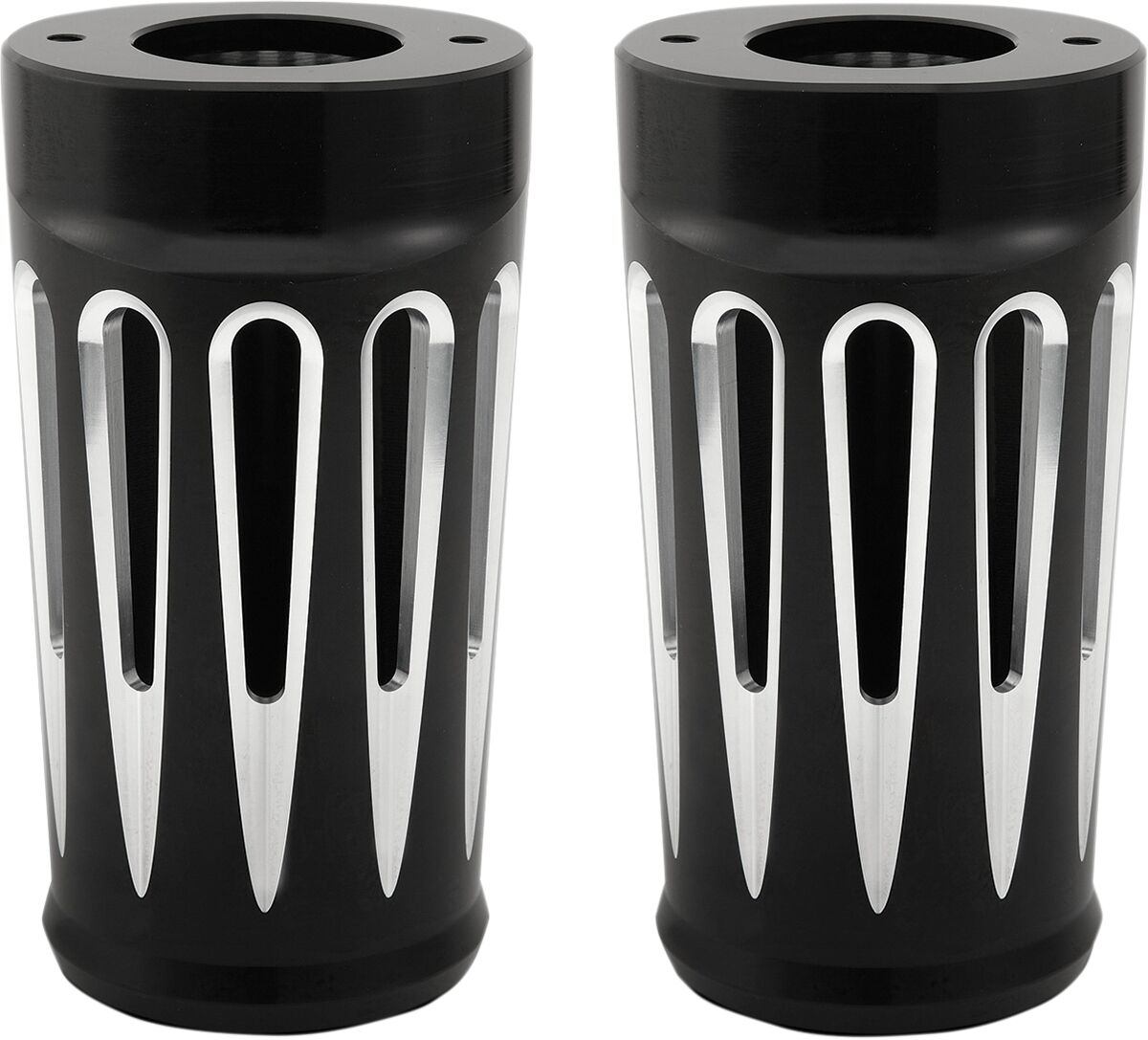 Arlen Ness Deep Cut® Fork Boots, Black +14 Touring Fork Tins Slider Arlen Ness