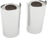 Drag Specialties Upper Fork Tin/Slider Covers Chrome Fork Tins Slider Drag Specialties