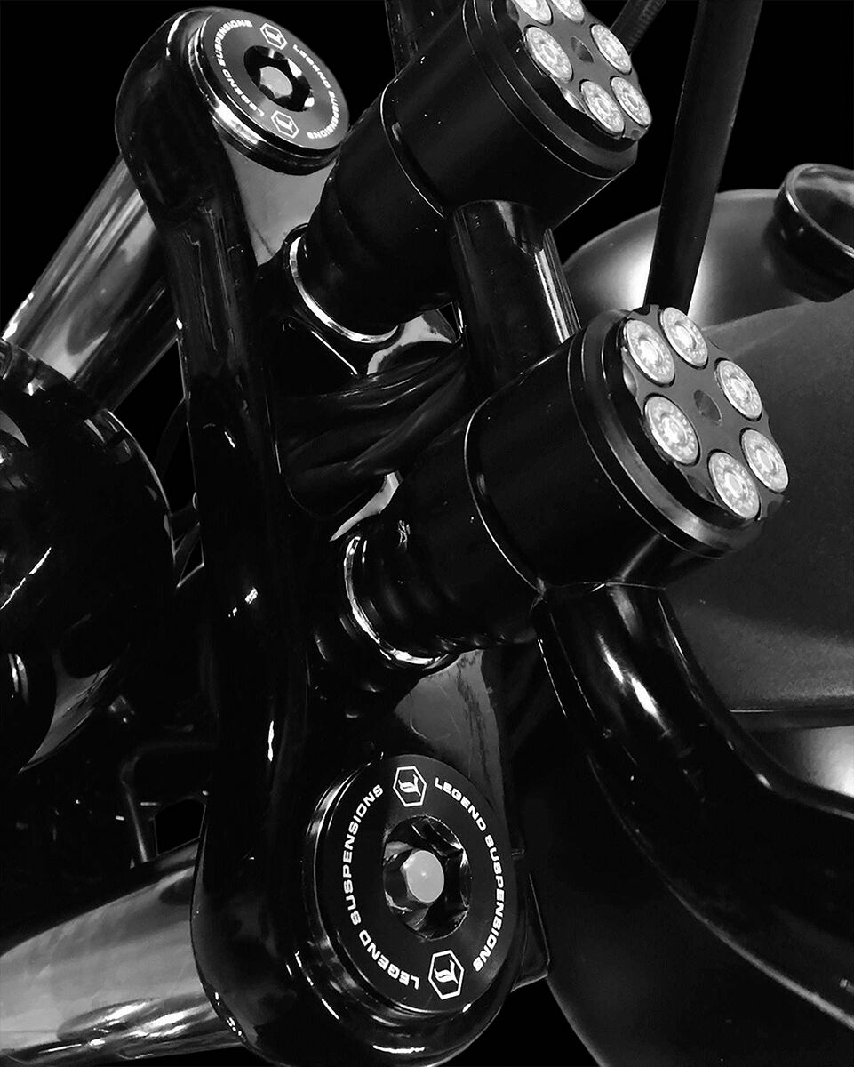 Legend Suspension Legend AXEO Front End Suspension - 06+ Dyna Fork Dampers & Parts Legend Suspension
