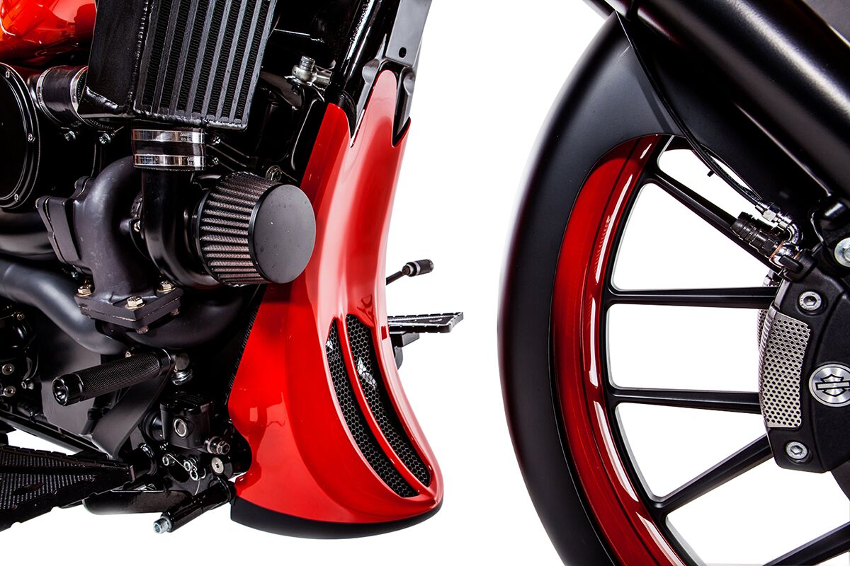 Chin Spoiler, Raked - 09-13 Touring Skid Plate Trask Performance