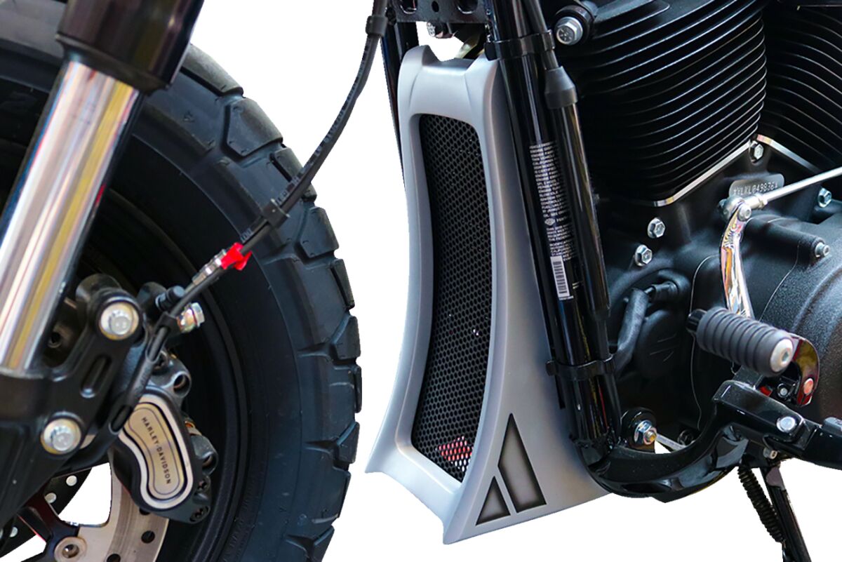 Paul Yaffe Bagger Nation Chin Spoiler Black Stash M8 Softail Frame Accessories Paul Yaffe Bagger Nation