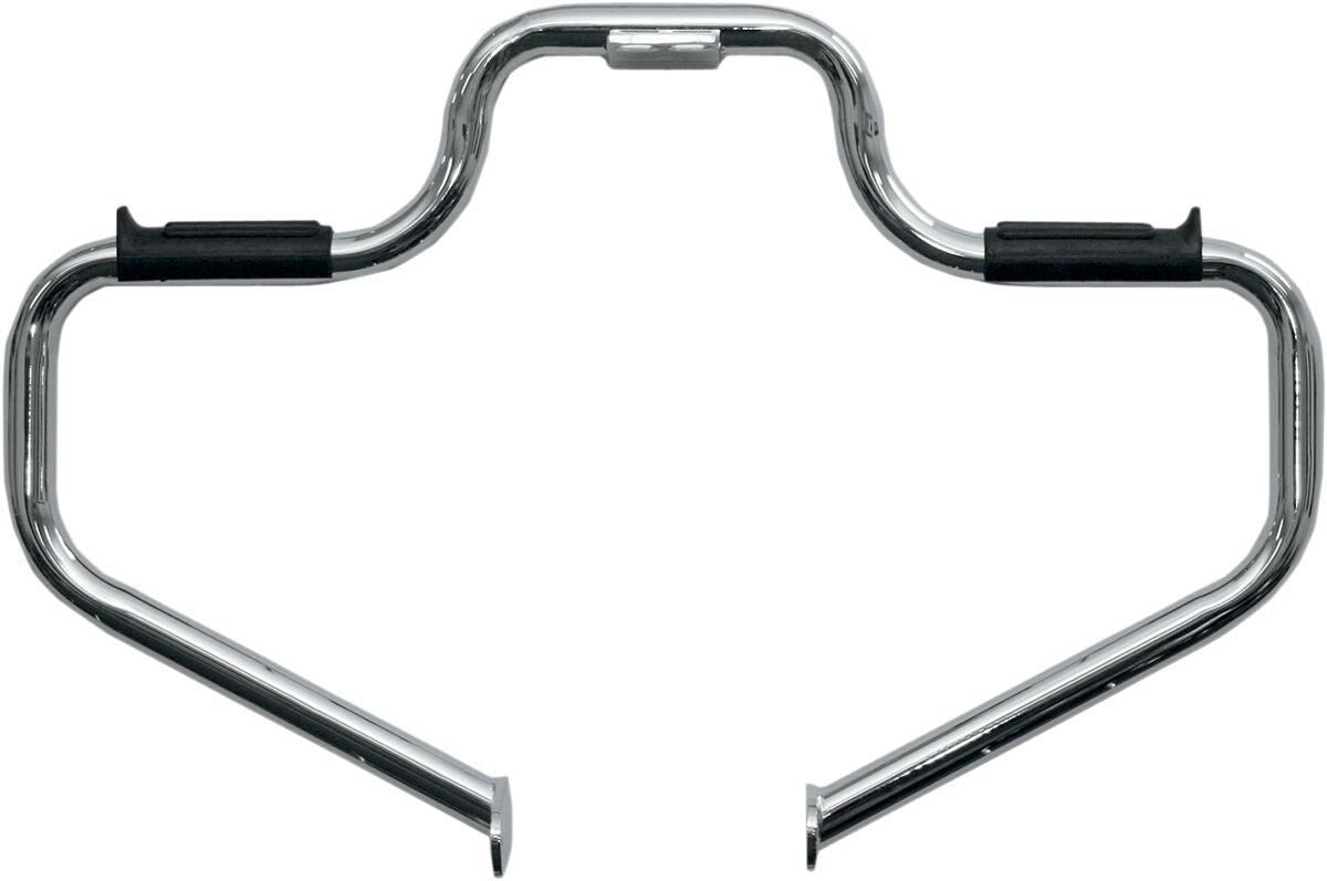 Lindby Multibar Built In Rubber Footrest / Steel / Front / Natural Chrome Highway Bar & Pegs Lindby