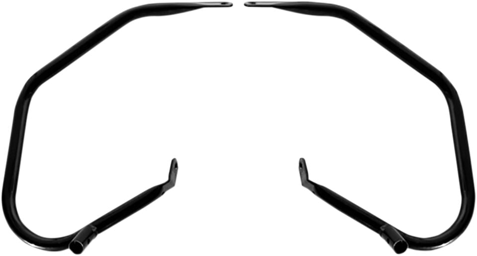 Drag Specialties Saddlebag Guards Low Profile Black Frame Protections Drag Specialties