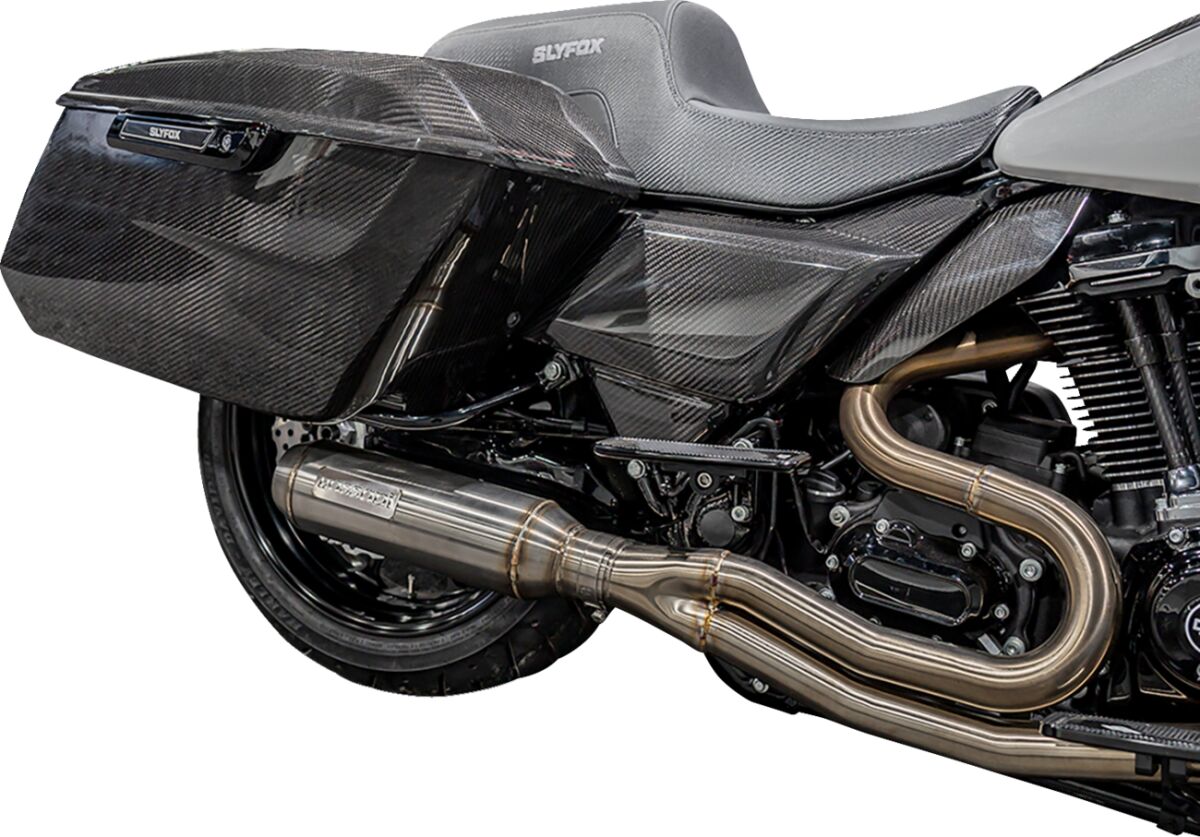 Slyfox Right Left Cover, Carbon Fiber Gloss - 18+ Softail Body Panels Replacement Slyfox