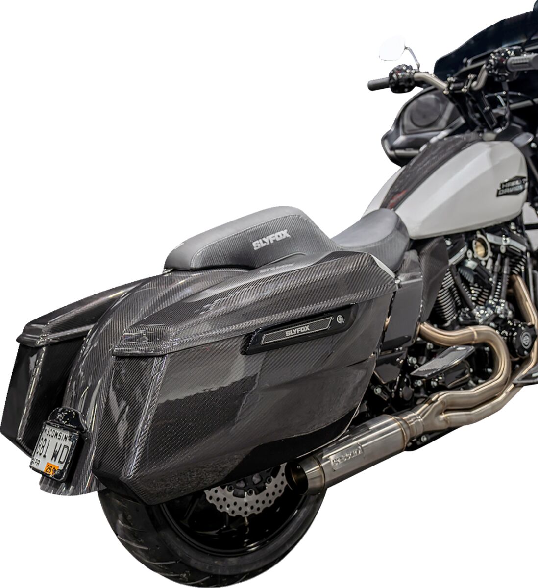 Slyfox Right Side Cover, Carbon Fiber Matte - 18+ Softail Body Panels Replacement Slyfox