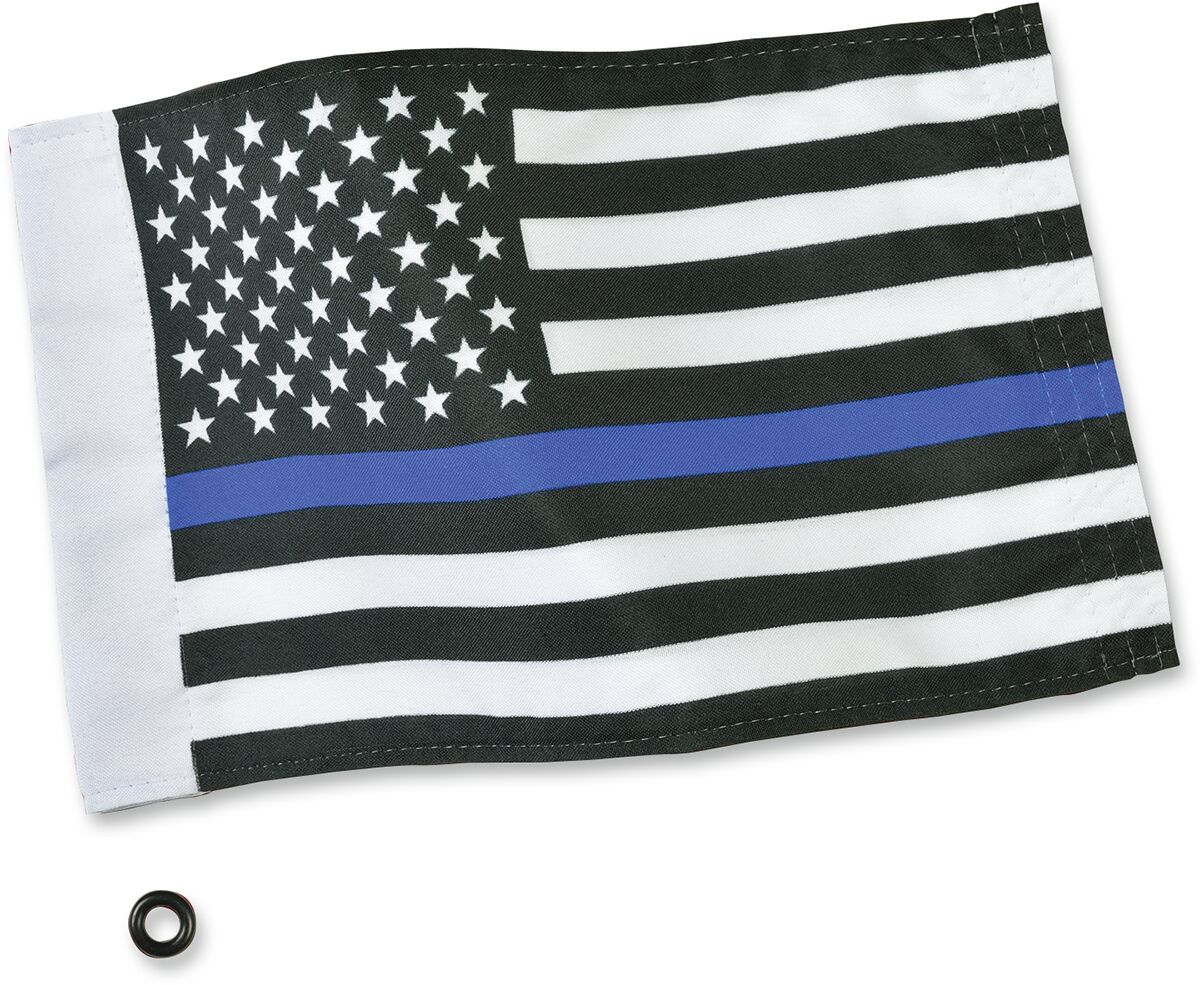 Show Chrome Flag Thin Blue Line Body Panels Parts Show Chrome