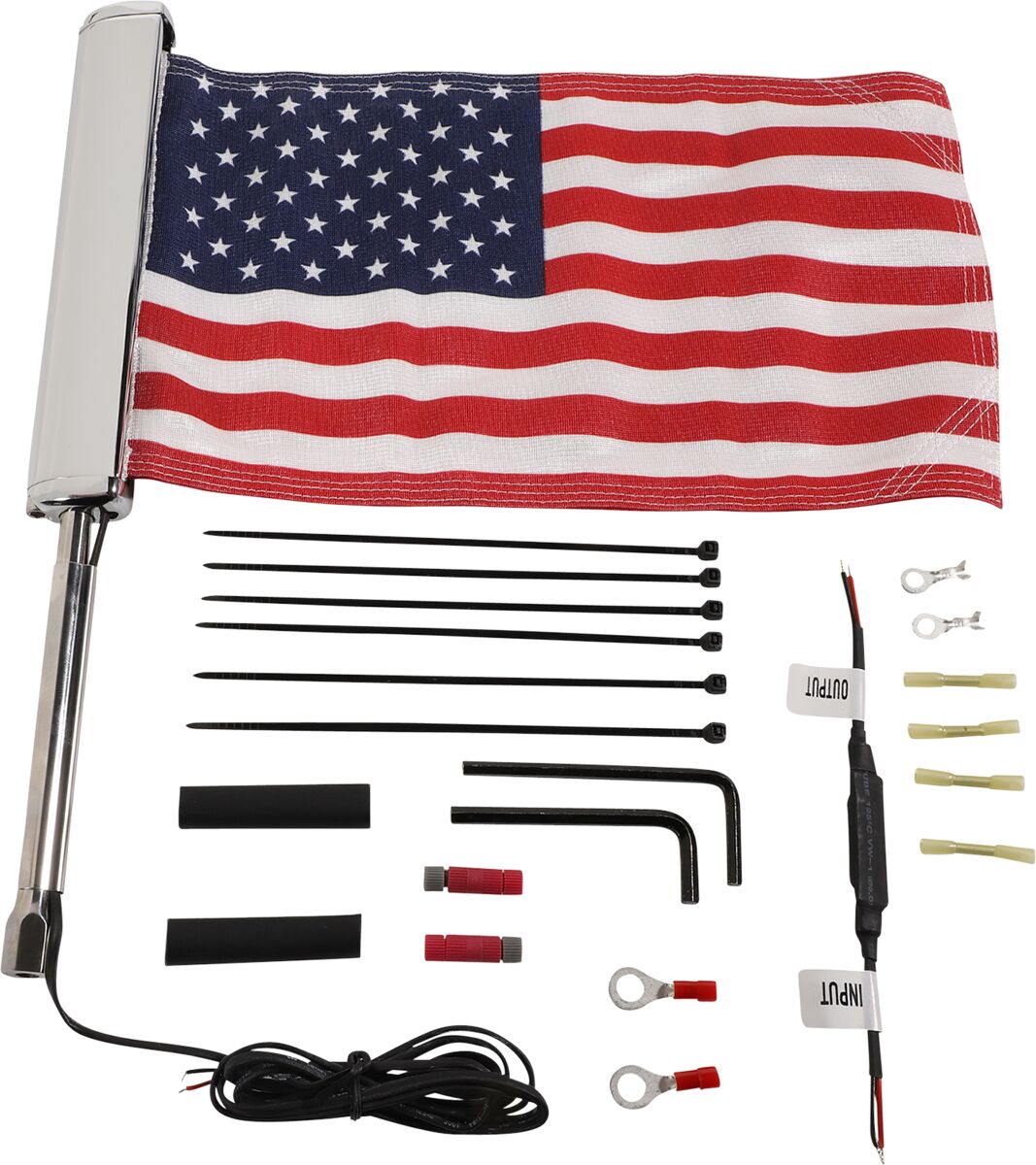 Ciro Flag Us W/Lited Pole Body Panels Parts Ciro