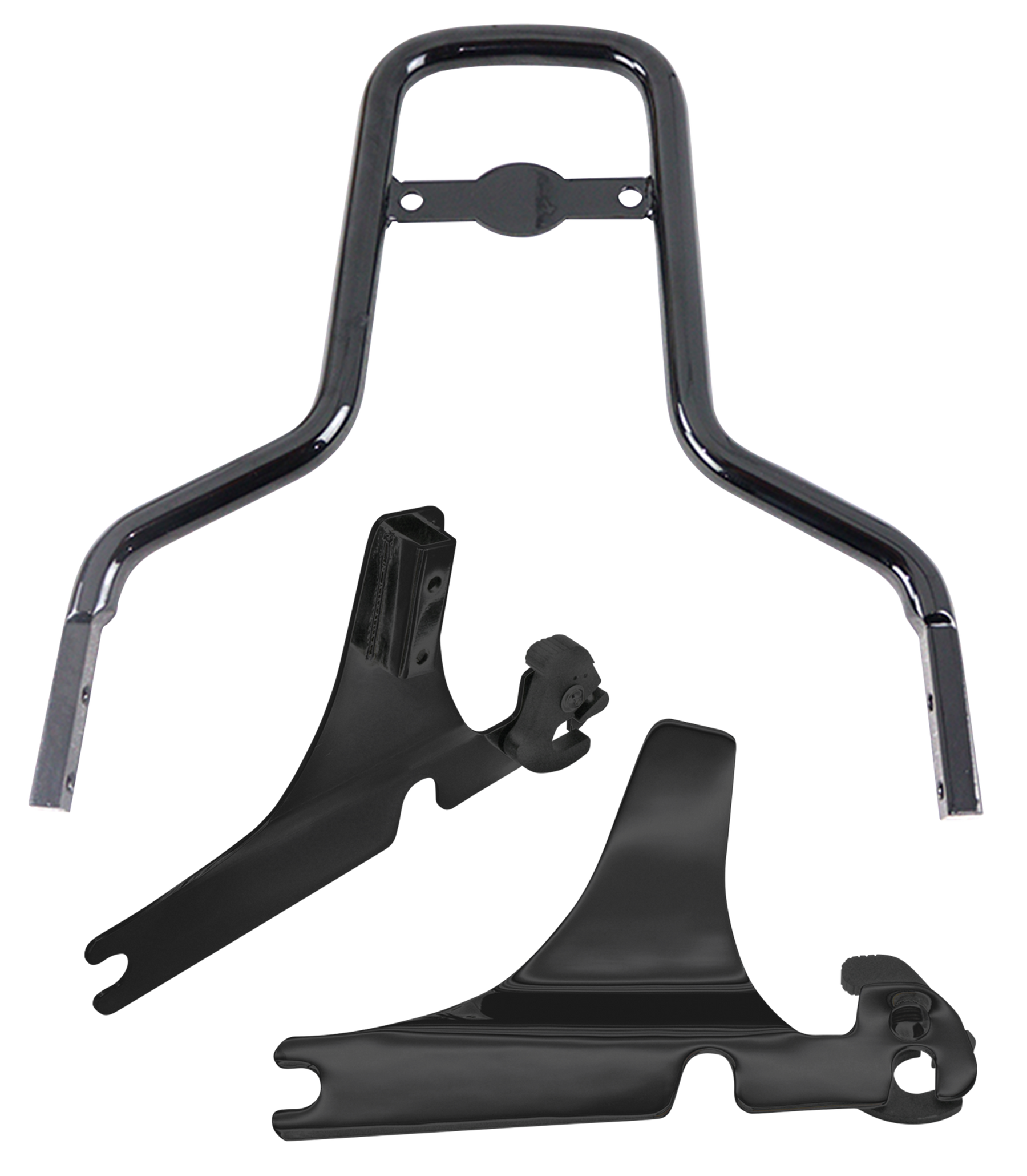Sissybar Top 11" Black Fxs13 17 Detachable Sissy Bar V Twin Mfg