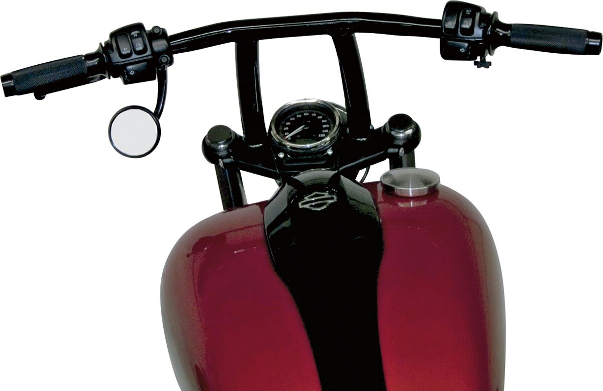Todd's Cycle Handlebar 1 1/4" Club 9" Rise Gloss Black Hd Blackline Handlebars Todd's Cycle