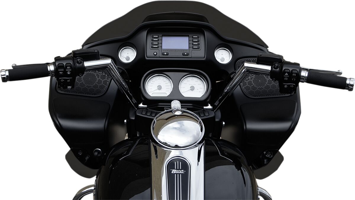 Trask V-Line +2 Handlebars with 1.25" Clamp, Chrome - 15-20 Touring Handlebars Trask Performance
