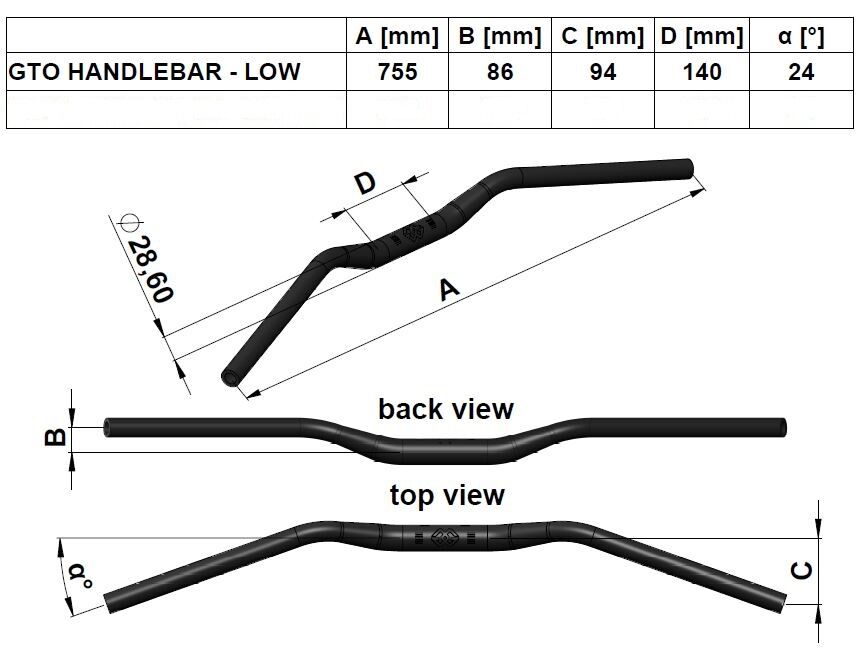 Gilles Tooling Gt Oversize Handlebar Low Gold Handlebars Gilles Tooling