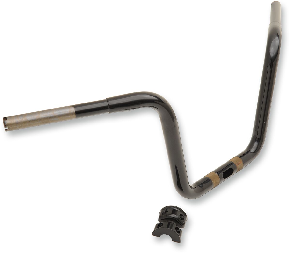 Drag Specialties Handlebar 1 1/4" Ape Hanger 10" Touring Gloss Black Handlebars Drag Specialties
