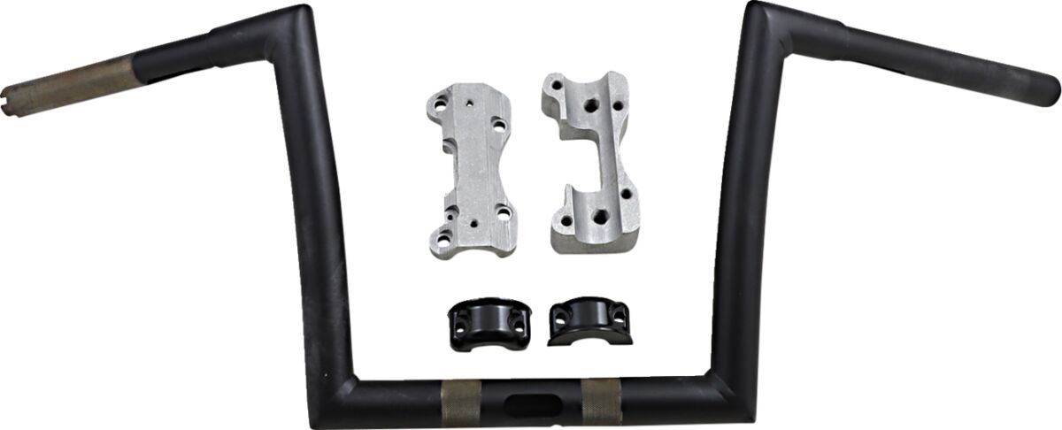 Todd's Cycle Handlebar 10" Ape Hanger 1 1/4" Flat Black Handlebars Todd's Cycle