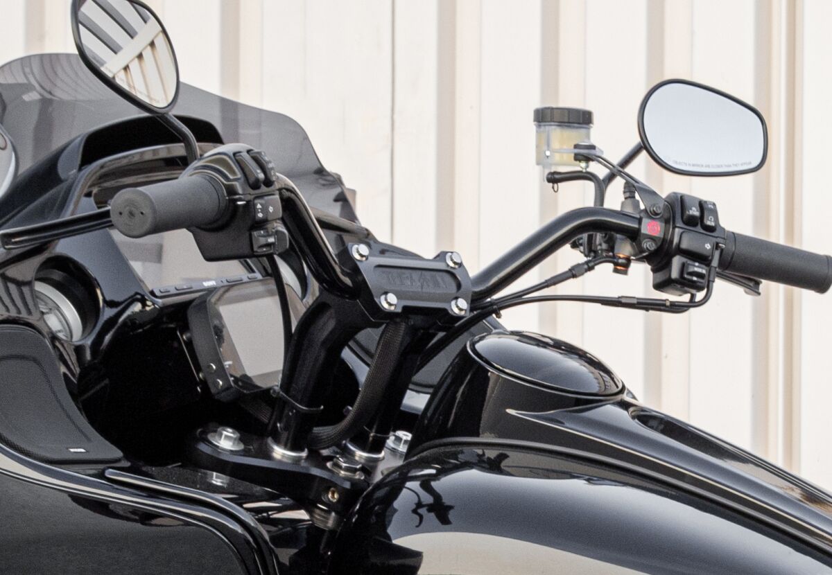 Thrashin Supply Co. Handlebar 1 Hi Bnd Blk Thrashin Supply Co.